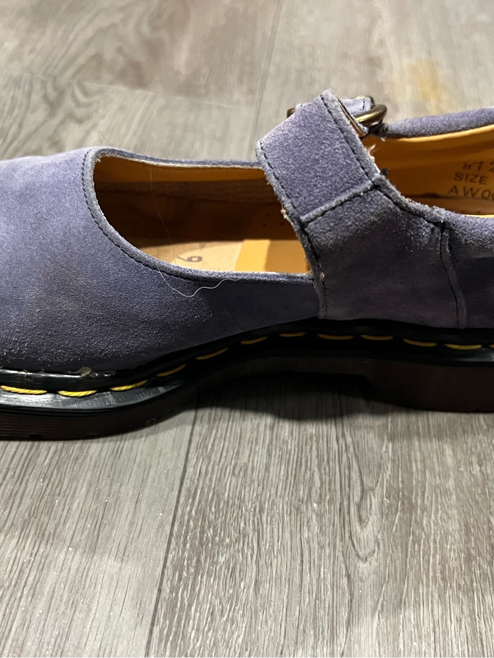 Woman’s Mary Jane Suede Shoes in Lavender Dr. Marten Size 9 - Picture 3 of 14
